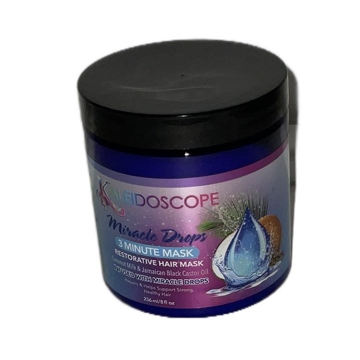 Kaleidoscope 3 minute restorative hair mask infused with miracle drops