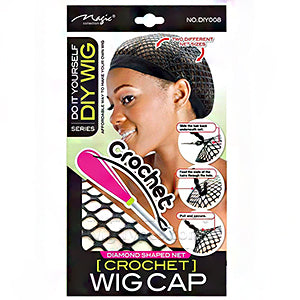 Magic crotchet wig cap DIY008
