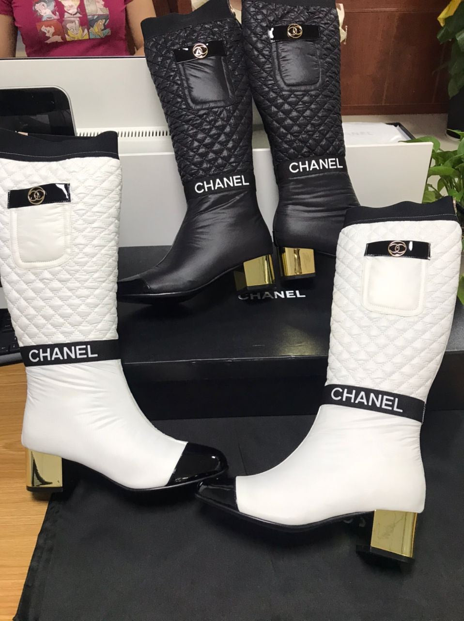 Double CC Boots - On The Flyy Beauty Supply