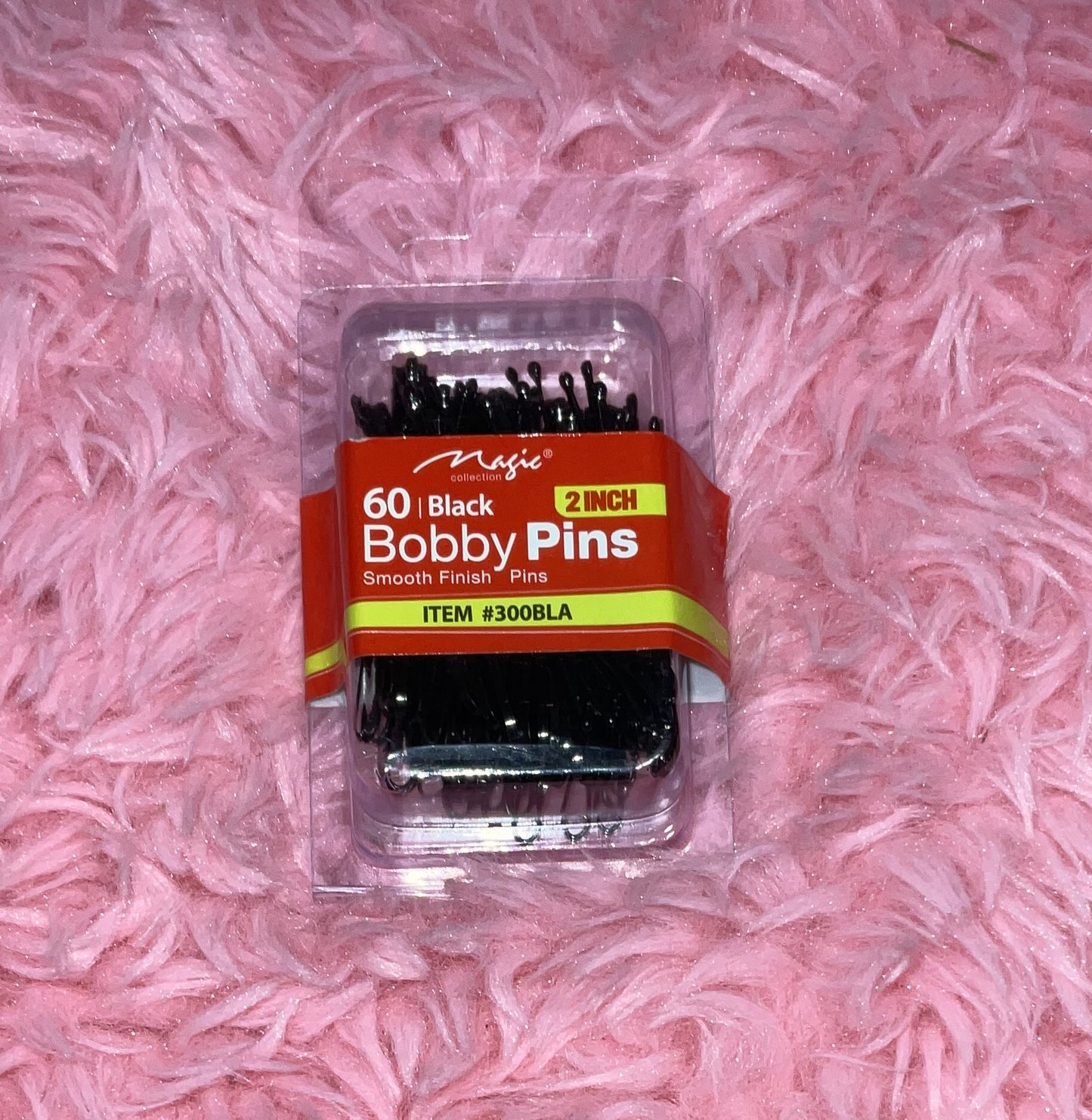 Magic Co Black Bobby Pins 60 count - ontheflyybeautysupply