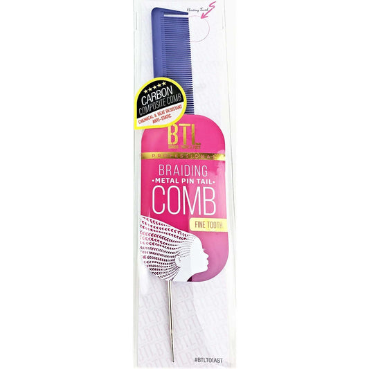 BTL Braiding metal pin tail comb